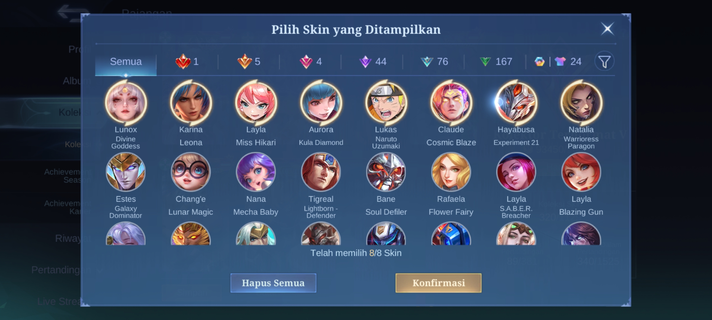 Akun Mobile Lagend
